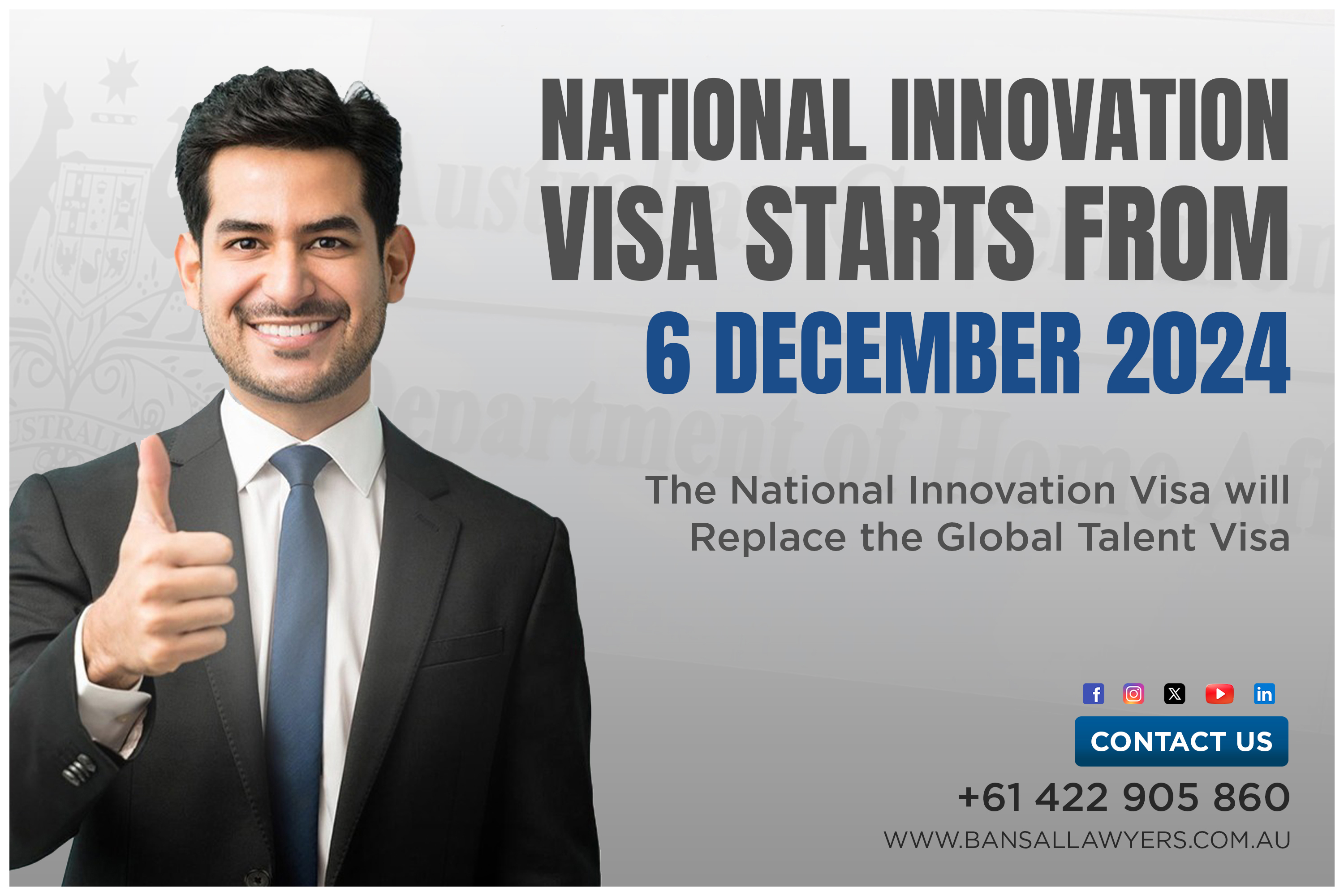 Breaking: Australia's National Innovation Visa Set to Revolutionize Immigration in 2024 - Legal Blog Post by Bansal Lawyers